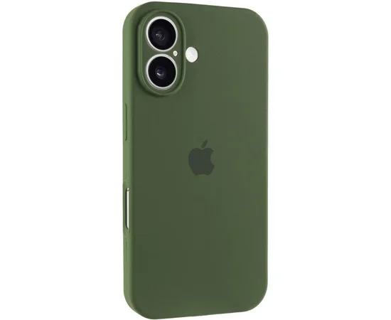 Чехол Silicone Case Full Camera Protective (AA) для Apple iPhone 17 (6.3") Зеленый / Dark Olive
