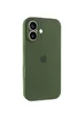 Чехол Silicone Case Full Camera Protective (AA) для Apple iPhone 17 (6.3") Зеленый / Dark Olive