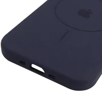 Чехол Silicone Case Full Protective (AA) V2 with MagSafe для Apple iPhone 17 (6.3") Темно-синий / Midnight blue
