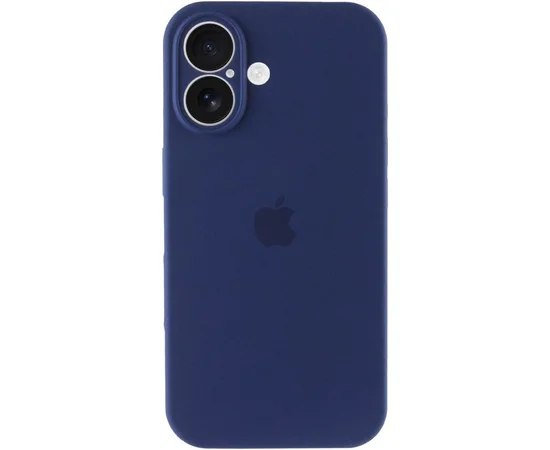 Чехол Silicone Case Full Camera Protective (AA) для Apple iPhone 17 (6.3") Синий / Deep navy