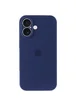 Чехол Silicone Case Full Camera Protective (AA) для Apple iPhone 17 (6.3") Синий / Deep navy