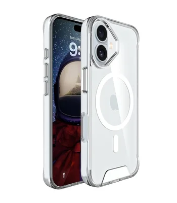 Чехол TPU Space Case with MagSafe для Apple iPhone 17 (6.3") Прозрачный