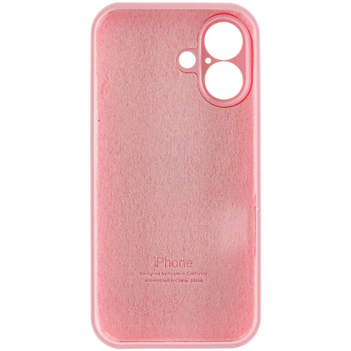 Чехол Silicone Case Full Camera Protective (AA) для Apple iPhone 17 (6.3") Розовый / Light pink