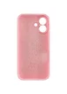 Чехол Silicone Case Full Camera Protective (AA) для Apple iPhone 17 (6.3") Розовый / Light pink