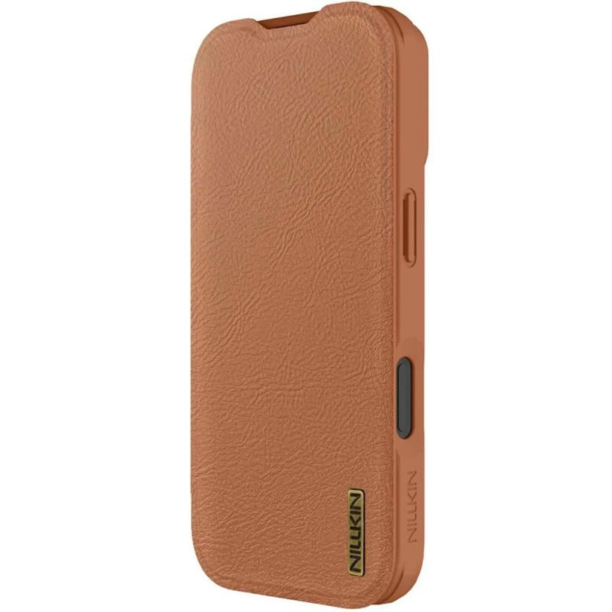 Кожаный чехол-книжка Nillkin Qin Pro Camshield для Apple iPhone 17 (6.3") Brown