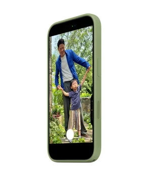 Чехол Silicone case (AAA) with Magsafe and Animation для Apple iPhone 17 (6.3") Light Moss