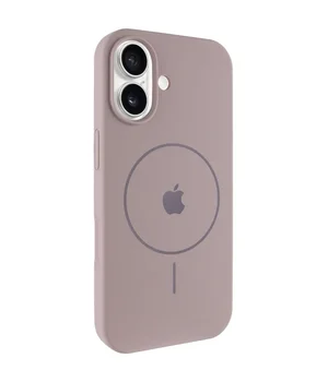 Чехол Silicone Case Full Protective (AA) V2 with MagSafe для Apple iPhone 17 (6.3") Серый / Lavender Чехол Silicone Case Full Protective (AA) V2 with MagSafe для Apple iPhone 17 (6.3") Серый / Lavender