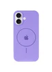 Чехол Silicone Case Full Protective (AA) V2 with MagSafe для Apple iPhone 17 (6.3") Сиреневый / Dasheen