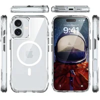 Чехол TPU Space Octagon with MagSafe для Apple iPhone 17 (6.3") Clear