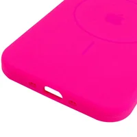 Чохол Silicone Case Full Protective (AA) V2 with MagSafe для Apple iPhone 17 (6.3") Рожевий / Barbie pink