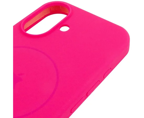 Чехол Silicone Case Full Protective (AA) V2 with MagSafe для Apple iPhone 17 (6.3") Розовый / Barbie pink