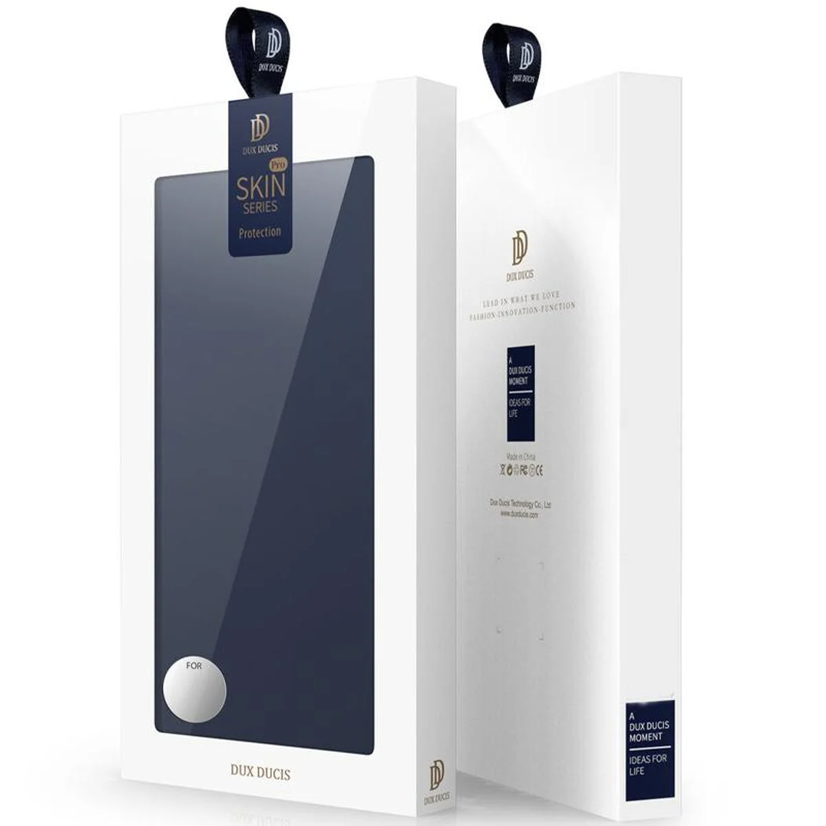 Чехол-книжка Dux Ducis с карманом для визиток для Apple iPhone 17 (6.3") Синий