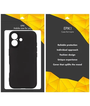 Чохол TPU Epik Black Full Camera для Apple iPhone 17 (6.3") Чорний