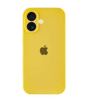 Чехол Silicone Case Full Camera Protective (AA) для Apple iPhone 17 (6.3") Желтый / Yellow