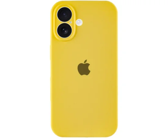 Чехол Silicone Case Full Camera Protective (AA) для Apple iPhone 17 (6.3") Желтый / Yellow