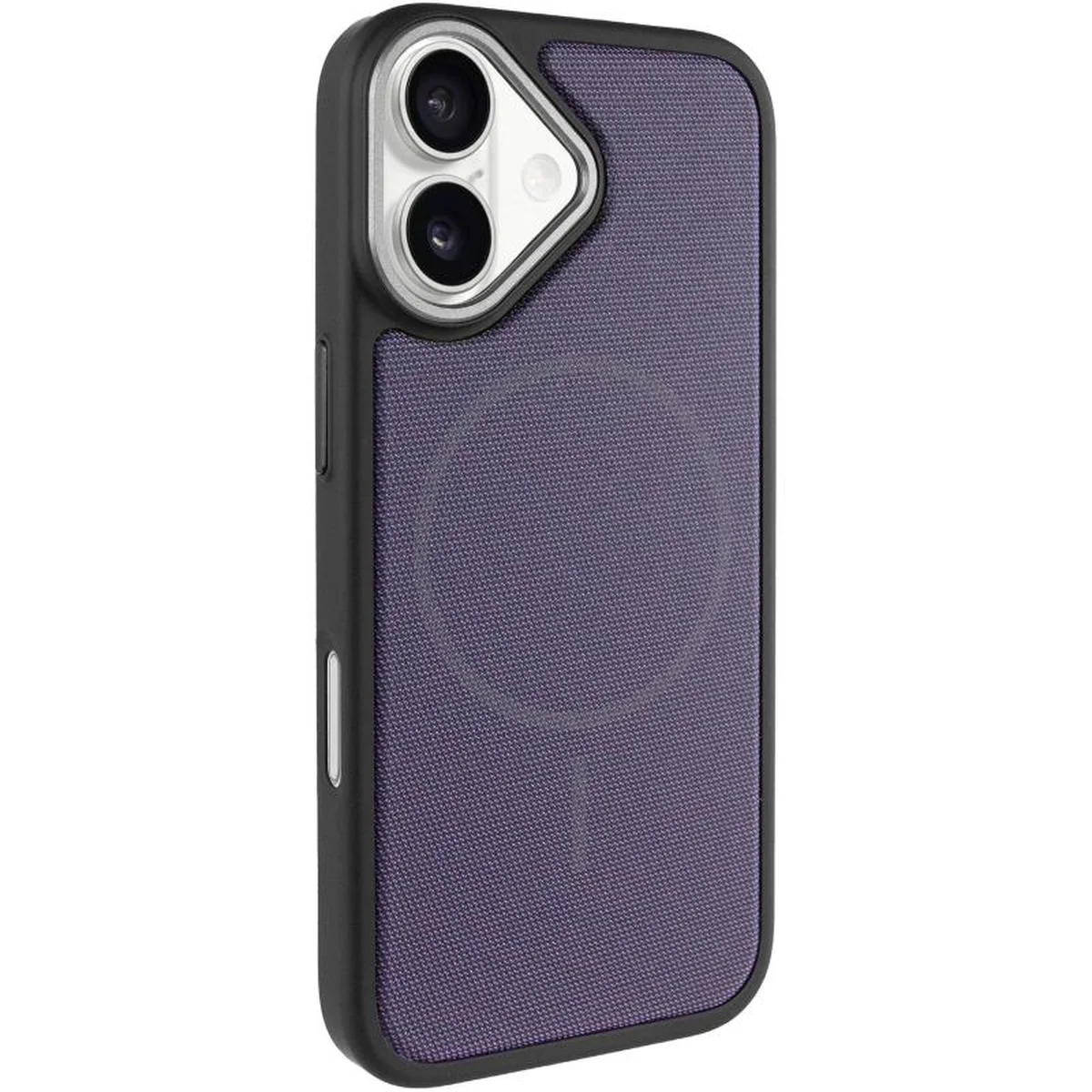 Чехол PC TechWoven Hybrid with MagSafe для Apple iPhone 17 (6.3") Black / Purple