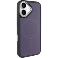 Чехол PC TechWoven Hybrid with MagSafe для Apple iPhone 17 (6.3") Black / Purple