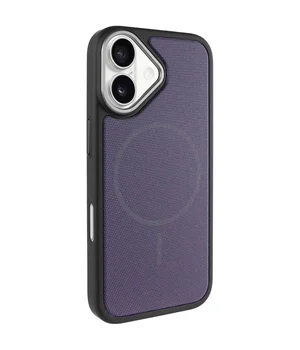 Чехол PC TechWoven Hybrid with MagSafe для Apple iPhone 17 (6.3") Black / Purple