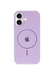 Чехол Silicone Case Full Protective (AA) V2 with MagSafe для Apple iPhone 17 (6.3") Сиреневый / Lilac