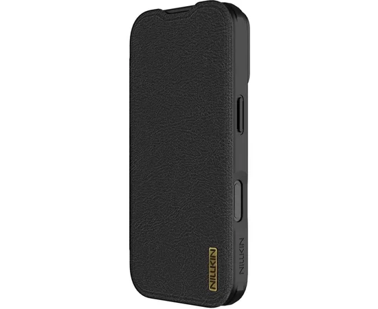 Кожаный чехол-книжка Nillkin Qin Pro Camshield для Apple iPhone 17 (6.3") Black