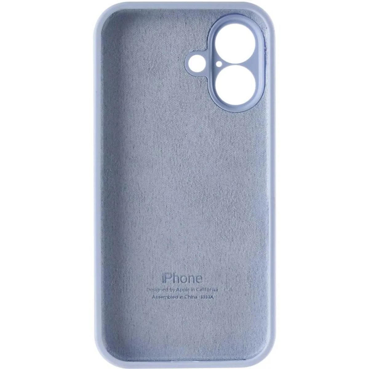 Чехол Silicone Case Full Camera Protective (AA) для Apple iPhone 17 (6.3") Голубой / Lilac Blue