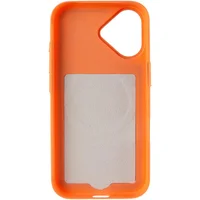 Чехол PC TechWoven Hybrid with MagSafe для Apple iPhone 17 (6.3") Orange / Brown