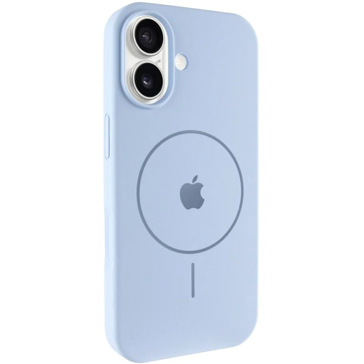Чохол Silicone Case Full Protective (AA) V2 with MagSafe для Apple iPhone 17 (6.3") Синій / Lilac Blue
