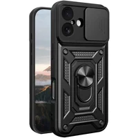 Чехол Ummi Camshield Serge Ring для Apple iPhone 17 (6.3") Черный / Black