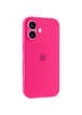 Чехол Silicone Case Full Camera Protective (AA) для Apple iPhone 17 (6.3") Розовый / Barbie pink