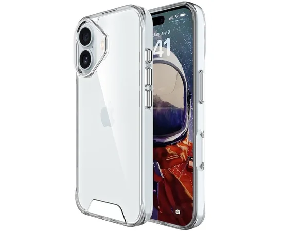 Чохол TPU Space Case transparent для Apple iPhone 17 (6.3") Прозорий