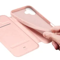 Чехол-книжка Dux Ducis с карманом для визиток для Apple iPhone 17 (6.3") Rose Gold