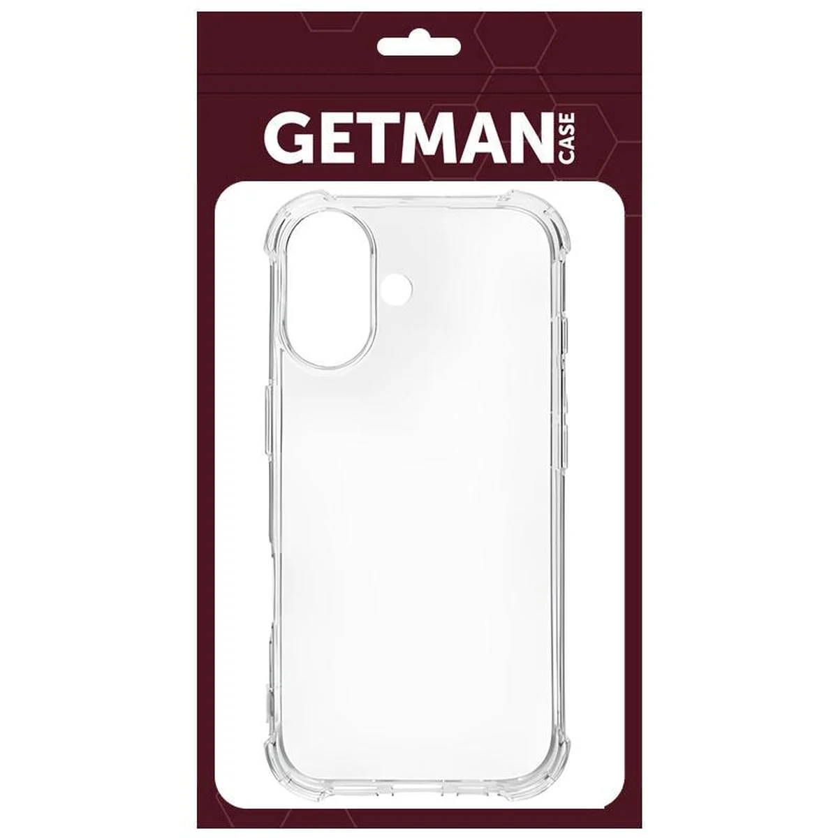 TPU чехол GETMAN Ease logo усиленные углы для Apple iPhone 17 (6.3") Бесцветный (прозрачный)