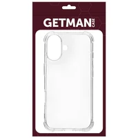 TPU чехол GETMAN Ease logo усиленные углы для Apple iPhone 17 (6.3") Бесцветный (прозрачный)