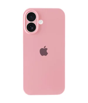 Чехол Silicone Case Full Camera Protective (AA) для Apple iPhone 17 (6.3") Розовый / Light pink