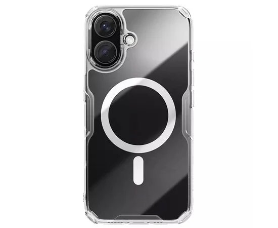 TPU чехол Nillkin Nature Pro Magnetic для Apple iPhone 17 (6.3") Бесцветный (прозрачный)