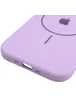 Чехол Silicone Case Full Protective (AA) V2 with MagSafe для Apple iPhone 17 (6.3") Сиреневый / Lilac