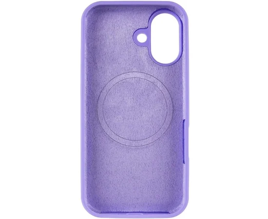 Чехол Silicone Case Full Protective (AA) V2 with MagSafe для Apple iPhone 17 (6.3") Сиреневый / Dasheen