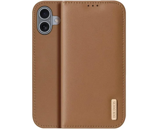 Чехол-книжка Dux Ducis Hivo для Apple iPhone 17 (6.3") Brown