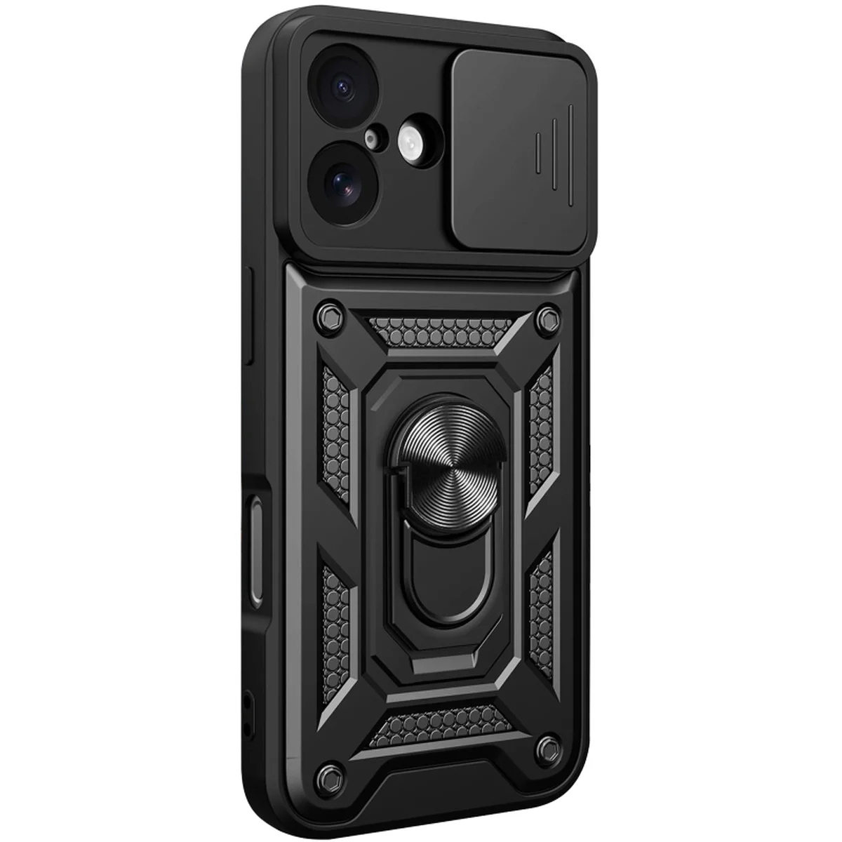 Чехол Ummi Camshield Serge Ring для Apple iPhone 17 (6.3") Черный / Black