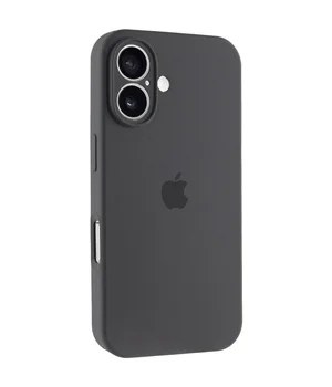 Чехол Silicone Case Full Camera Protective (AA) для Apple iPhone 17 (6.3") Серый / Dark Gray