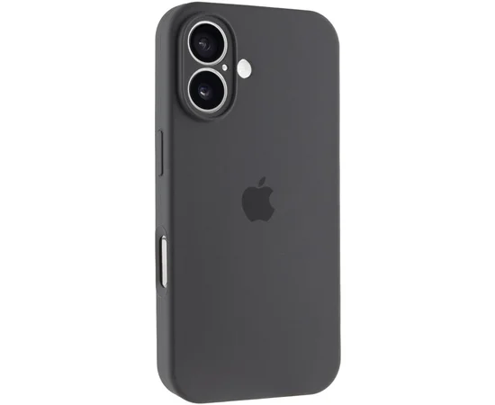 Чехол Silicone Case Full Camera Protective (AA) для Apple iPhone 17 (6.3") Серый / Dark Gray