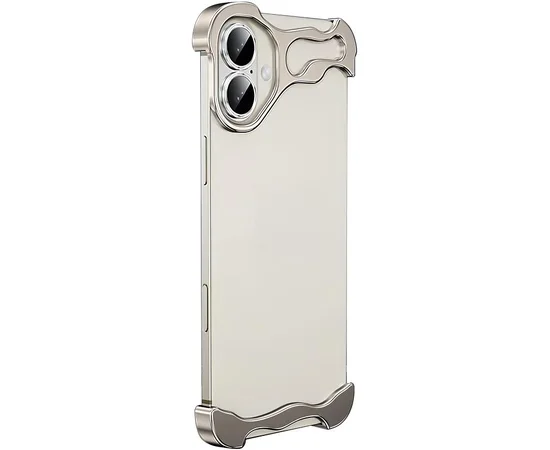 Чехол Minimalist Metal Bumper для Apple iPhone 17 (6.3") Titanium Gray