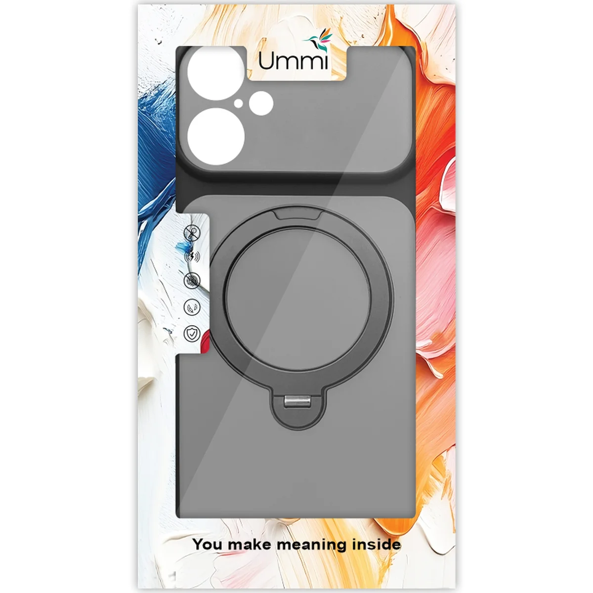 Чехол Ummi Full Camera with MagSafe HQ Ring для Apple iPhone 17 (6.3") Black