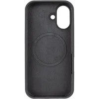 Чехол Silicone Case Full Protective (AA) V2 with MagSafe для Apple iPhone 17 (6.3") Серый / Dark Gray