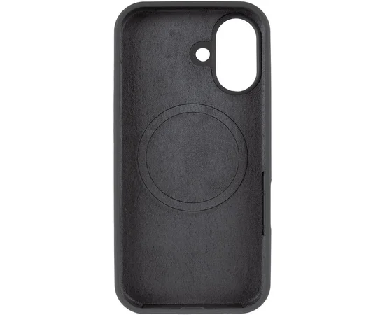 Чехол Silicone Case Full Protective (AA) V2 with MagSafe для Apple iPhone 17 (6.3") Серый / Dark Gray