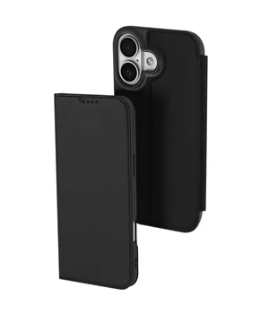 Чехол-книжка Dux Ducis с карманом для визиток для Apple iPhone 17 (6.3") Черный