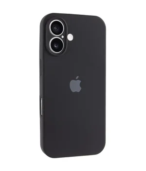 Чохол Silicone Case Full Camera Protective (AA) для Apple iPhone 17 (6.3") Чорний / Black