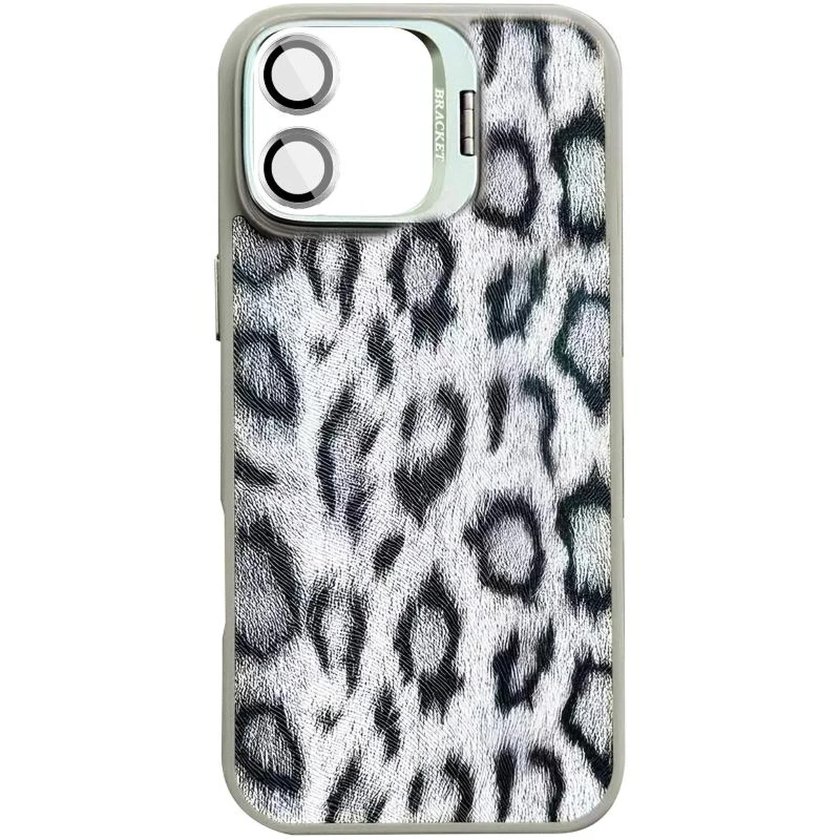 Чехол TPU+PC Wild Leopard with MagSafe and Lens для Apple iPhone 17 (6.3") Grey