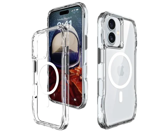Чохол TPU Space Octagon with MagSafe для Apple iPhone 17 (6.3") Clear