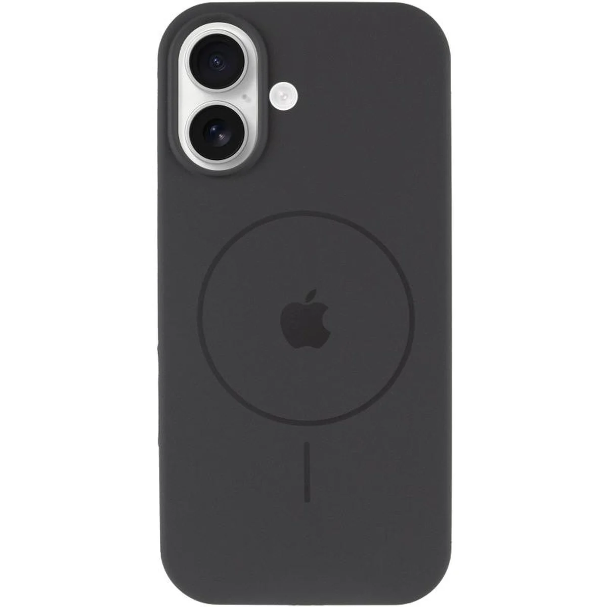 Чехол Silicone Case Full Protective (AA) V2 with MagSafe для Apple iPhone 17 (6.3") Серый / Dark Gray